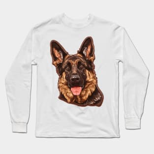 Valentine German Shorthaired Pointer Shaped Chocolate Long Sleeve T-Shirt